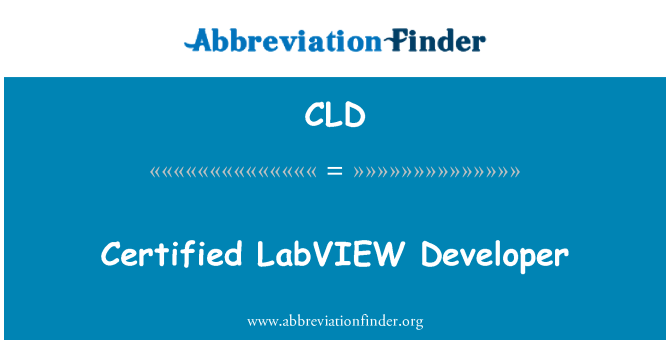 CLD: Πιστοποιημένο LabVIEW προγραμματιστή