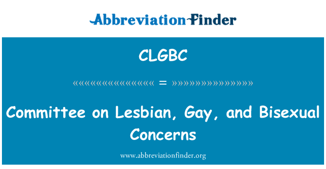 CLGBC: Commissie Lesbian, Gay, en biseksuele zorgen