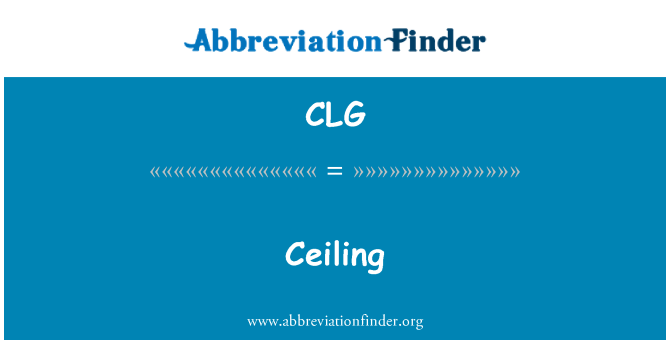 CLG: Plafon