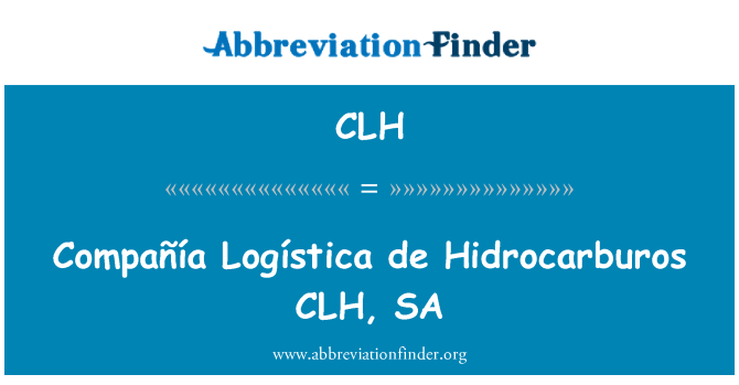 CLH: Compañía Logística de Hidrocarburos CLH, SA