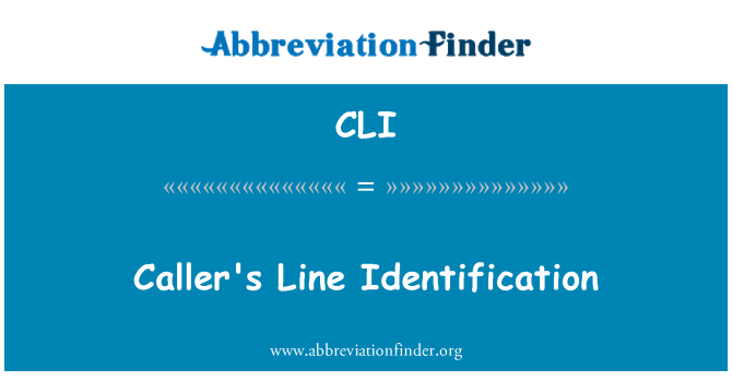 CLI: ระบุรายการของผู้เรียก