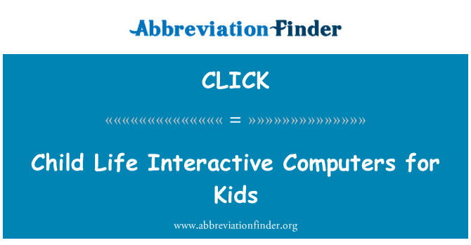 CLICK: Kind leven interactieve Computers voor kinderen