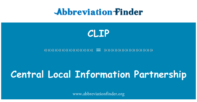 CLIP: Sħubija ta ' l-informazzjoni ċentrali lokali