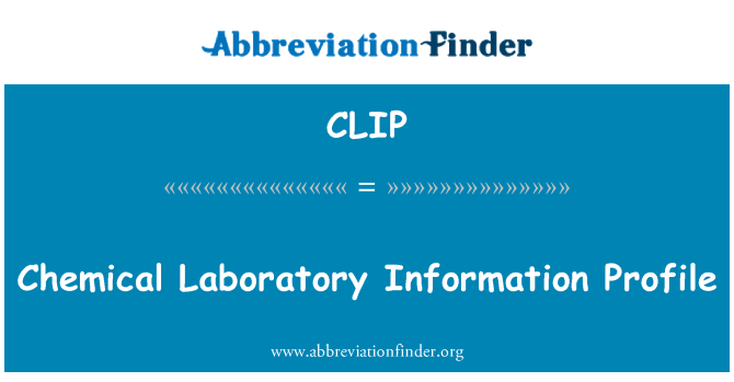 CLIP: Chemisch laboratorium informatie profiel