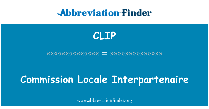 CLIP: Comissió Locale Interpartenaire