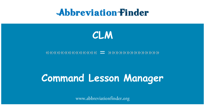 CLM: Comando lezione Manager