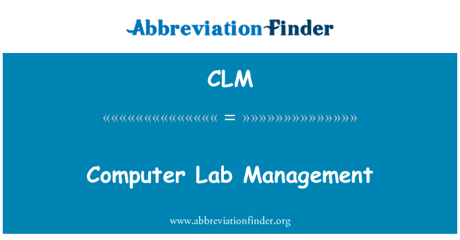 CLM: Rheoli Lab'r cyfrifiadur