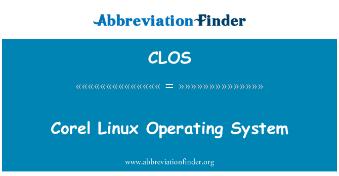 CLOS: Sistem operasi Corel Linux