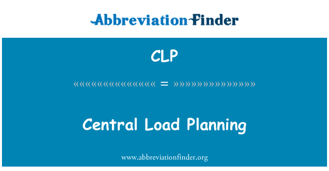 CLP: โหลดกลางวางแผน