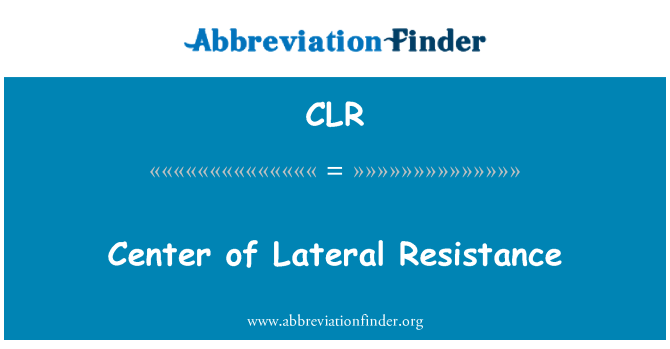 CLR: Centrum mesta bočné odpor