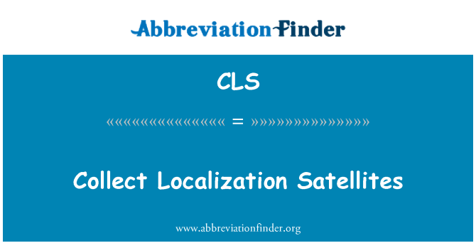 CLS: Збирати локалізації супутників
