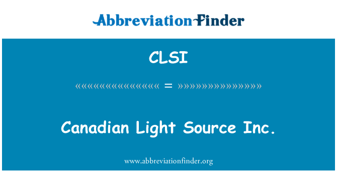 CLSI: 加拿大灯源公司