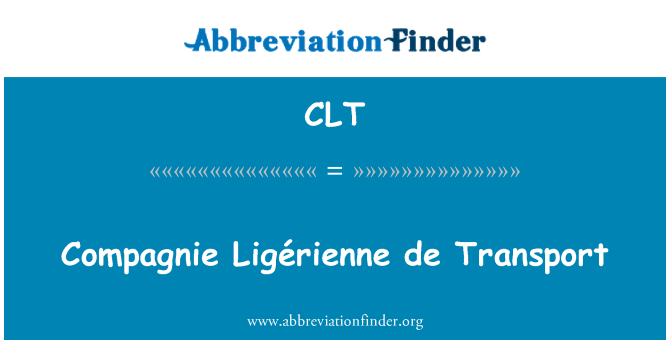 CLT: Compagnie Ligérienne de Transport