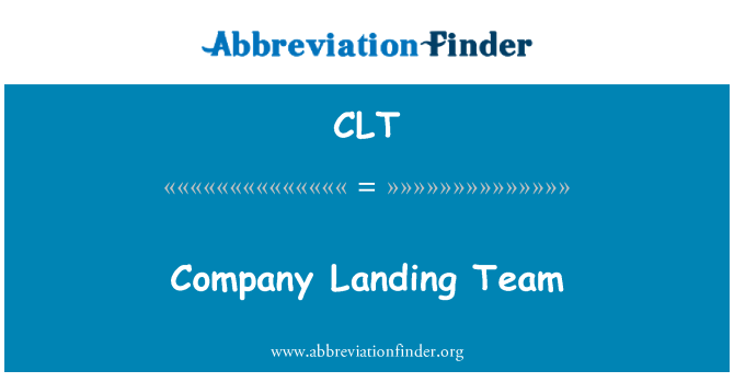 CLT: Company Landing Team