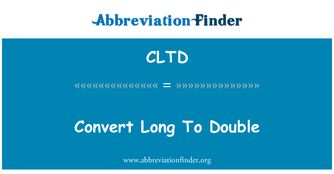 CLTD: המרת זמן כפול