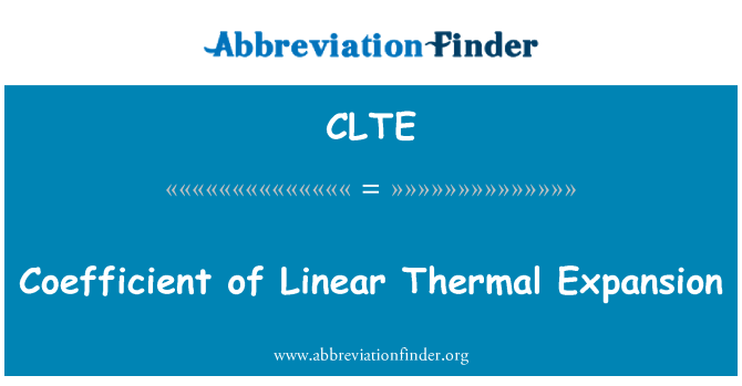 CLTE: Koefitsient, mille lineaarse