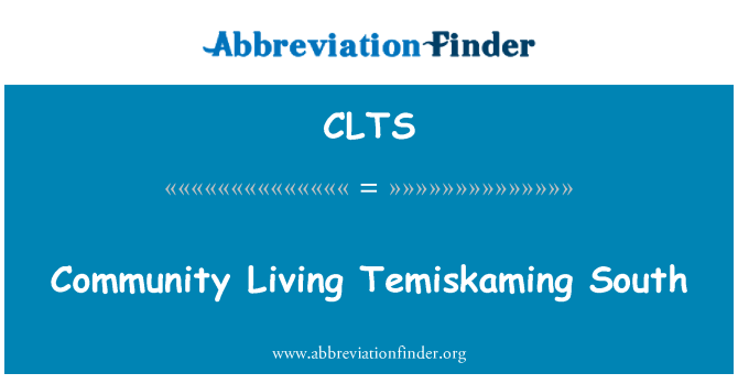 CLTS: Community Living Temiskaming South