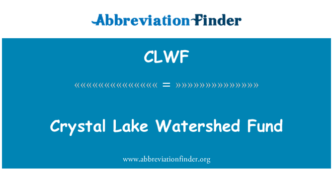 CLWF: Dana pemisahan Crystal Lake