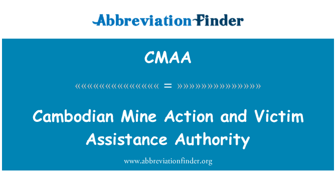 CMAA: Cambodian Mine Action und Opfer Hilfe Behörde