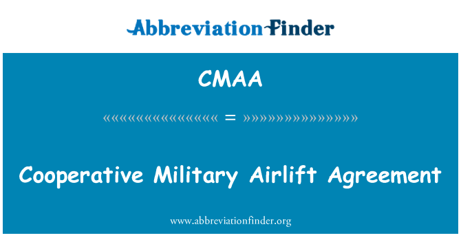 CMAA: 合作軍事空運協定