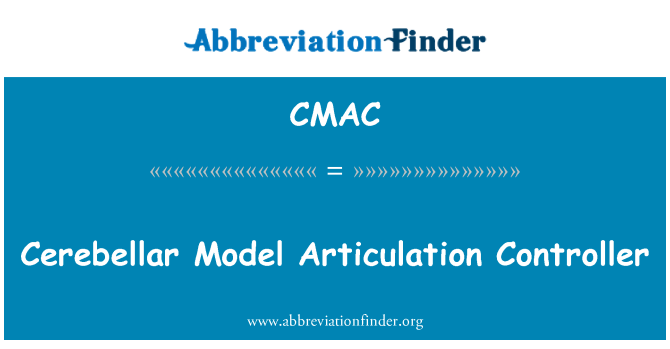 CMAC: Cerebellar Model artikulasi pengawal