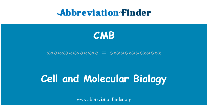CMB: Raku- ja molekulaarbioloogia