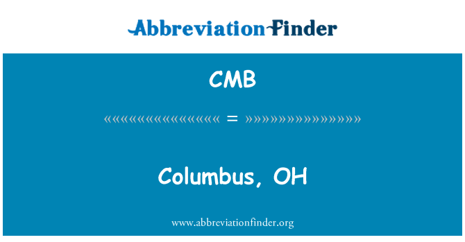 CMB: 哥伦布,俄亥俄州