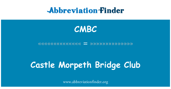 CMBC: Klub most Morpeth hrad