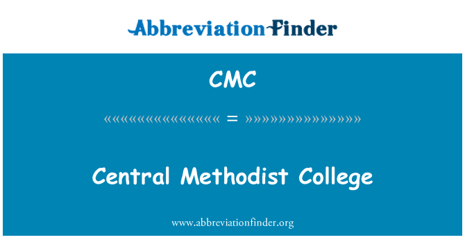 CMC: Centrální metodistické College
