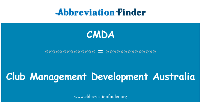 CMDA: Klib Gestion devlòpman Ostrali