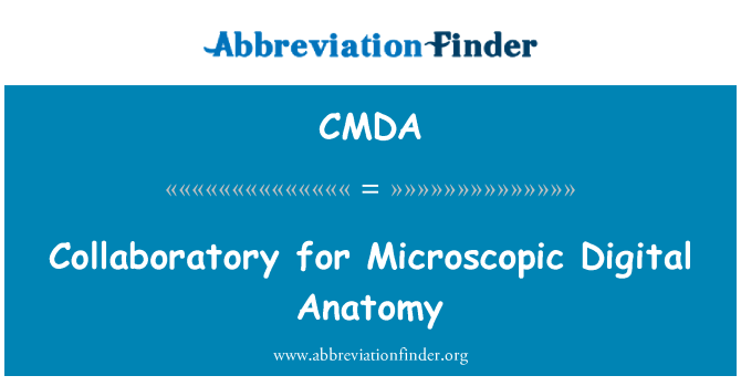 CMDA: Collaboratory għall-anatomija diġitali mikroskopiku