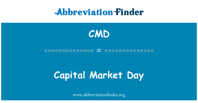 CMD: Giorno di mercato dei capitali