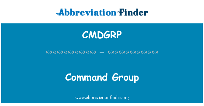 CMDGRP: Grupo de comando