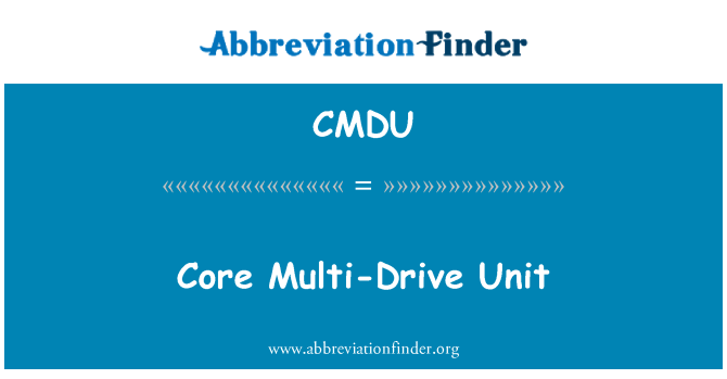 CMDU: หน่วยหลักหลายไดรฟ์