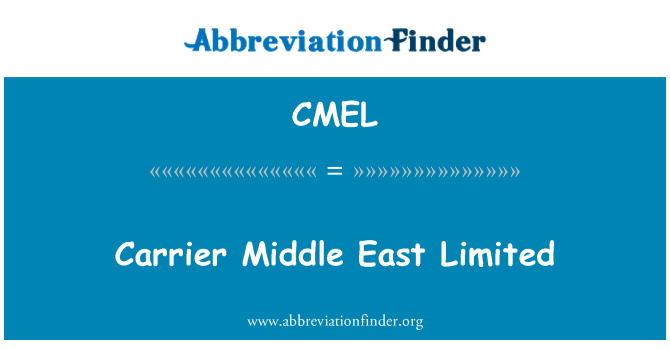 CMEL: Carrier Mellemøsten Limited