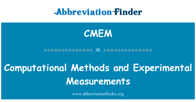 CMEM: Phương pháp tính toán và thí nghiệm đo lường