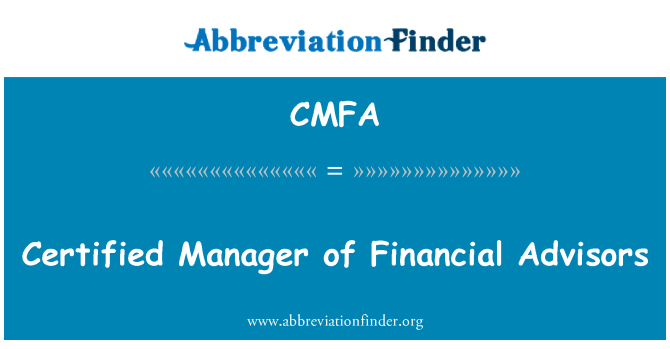CMFA: Certificeret Manager af finansielle rådgivere