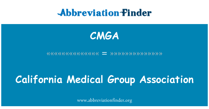 CMGA: California Medical Gruppenzuordnung