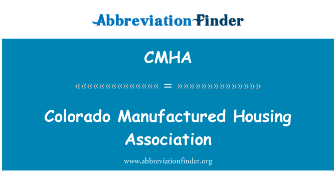 CMHA: Colorado Manufactured Housing Association