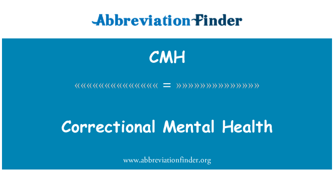 CMH: Salud Mental correccional