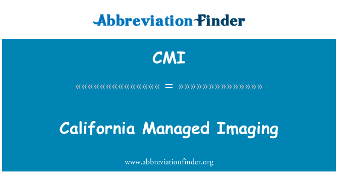 CMI: Kalifornia podarilo Imaging