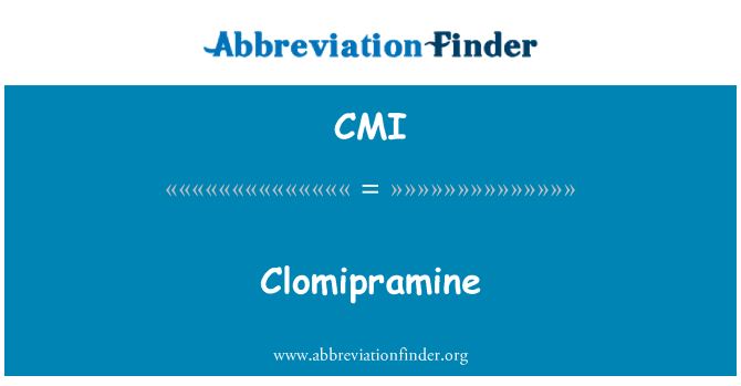 CMI: Clomipramine