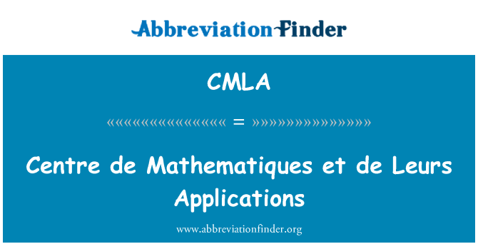 CMLA: 中心德成為 et de Leurs 應用程式