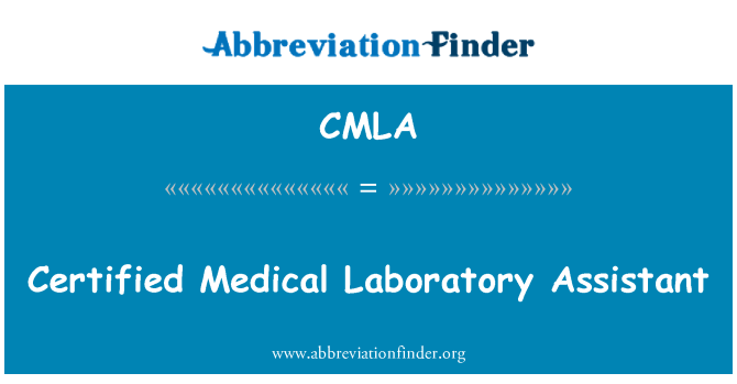 CMLA: Certyfikat asystent laboratorium medyczne