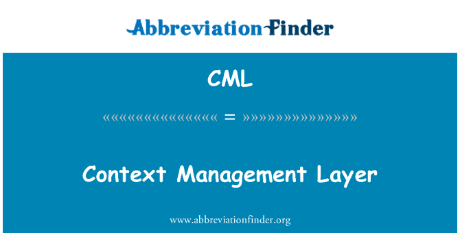 CML: Context Management Layer