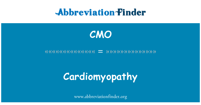 CMO: Kardiomyopati