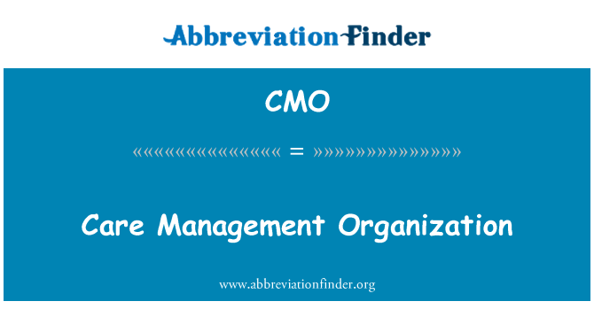 CMO: Zorg Management organisatie