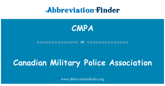 CMPA: Canadian Military Police Association