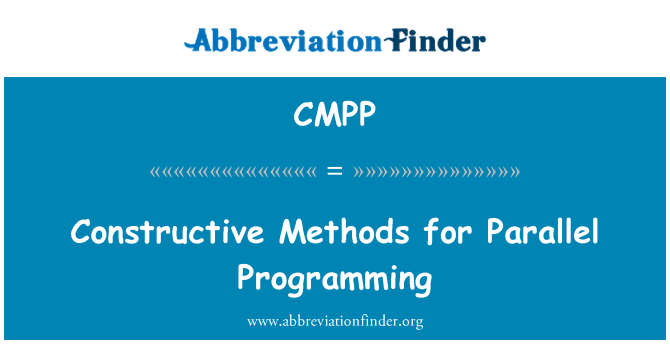 CMPP: Конструктивни методи за паралелно програмиране