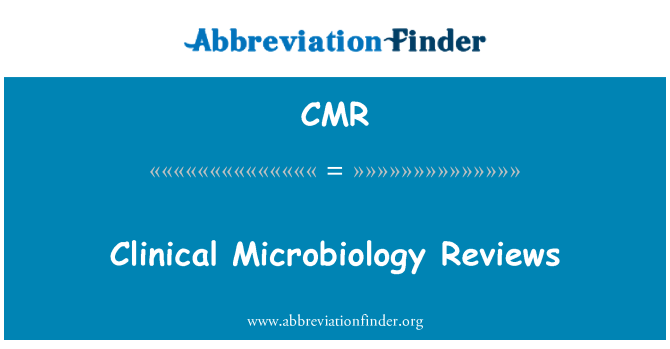 CMR: Klinické mikrobiologie Recenze